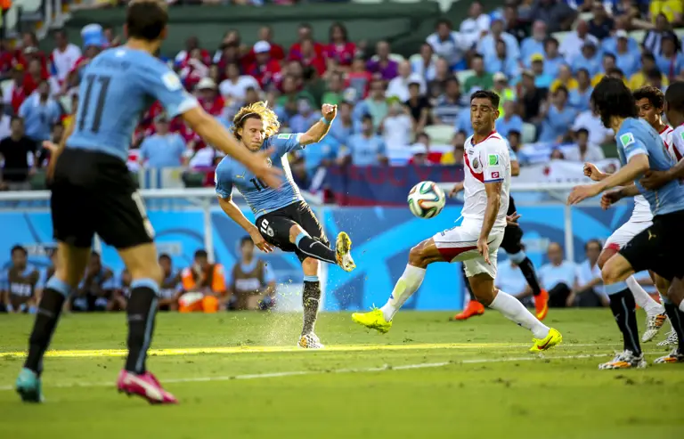 Uruguay has 14 World Cup appearances, including two early titles.