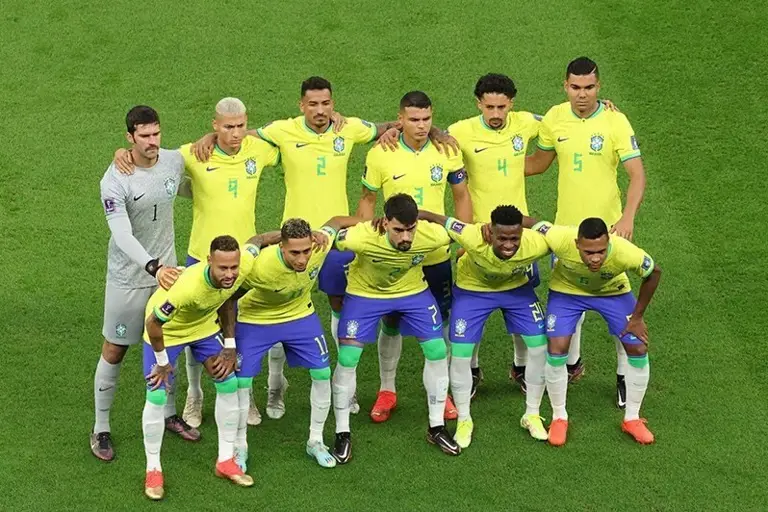 Brazil leads with 22 World Cup appearances, the highest of any nation.