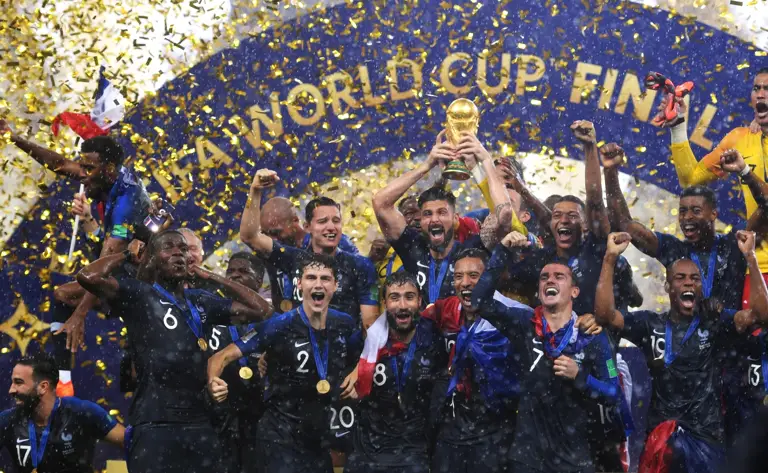 France has 16 World Cup appearances, including two championships.