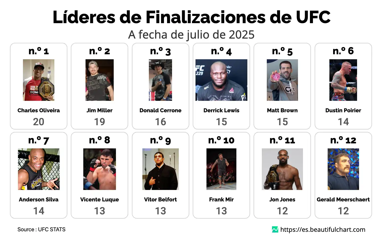 Líderes de Finalizaciones de UFC