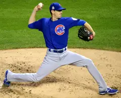 Kyle Hendricks first inning Game 7 2016 World Series (Cropped).jpg