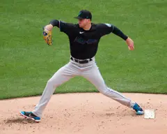 Trevor Rogers pitching, April 8, 2023 (1) (cropped).jpg