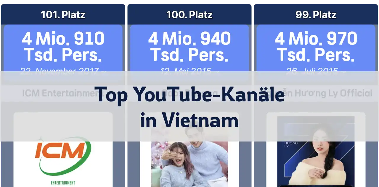 Die meistabonnierten YouTube-Kanäle in Vietnam: Ein Einblick in die Top 11