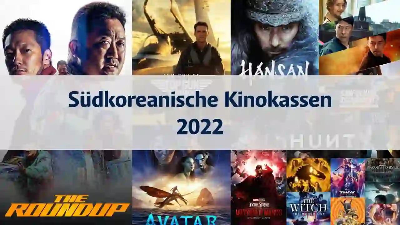 Südkoreanische Kinokassen-Einnahmen im Jahr 2022