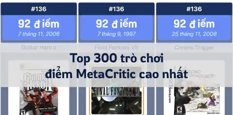 Top 300 trò chơi có điểm MetaCritic cao nhất: Những tựa game được đánh giá cao nhất mọi thời đại thumbnail image