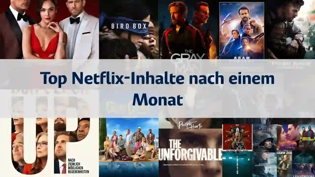 Rangliste der meistgesehenen Netflix-Inhalte einen Monat nach Veröffentlichung