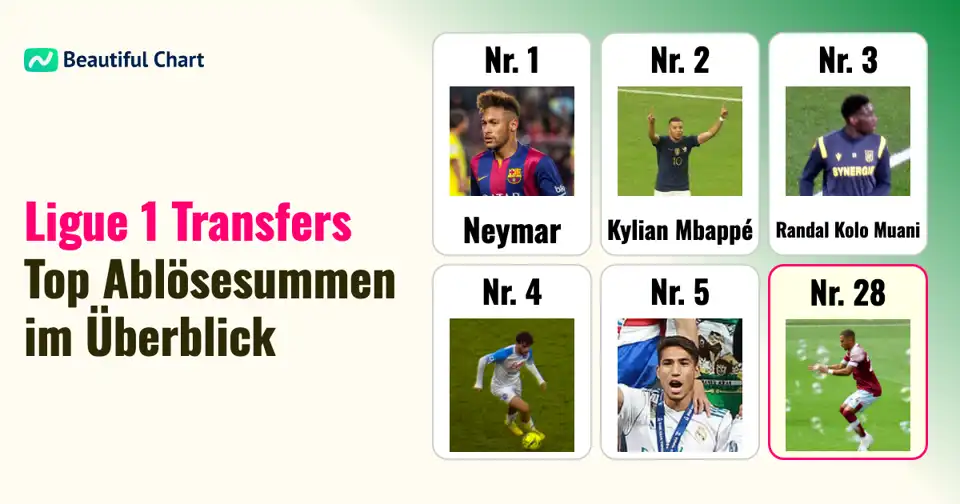 Ligue 1: Die höchsten Ablösesummen für Neuverpflichtungen in Frankreich thumbnail image