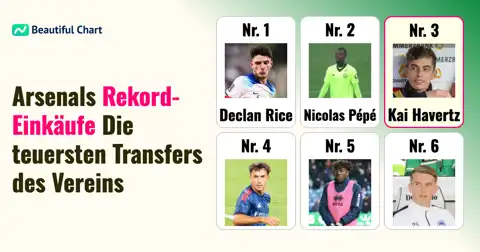Arsenal Rekord-Transfers: Die Top 100 teuersten Einkäufe bis zur Saison 25/26 thumbnail image